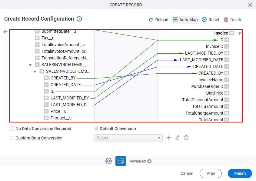 Schema Mapper Map Variable