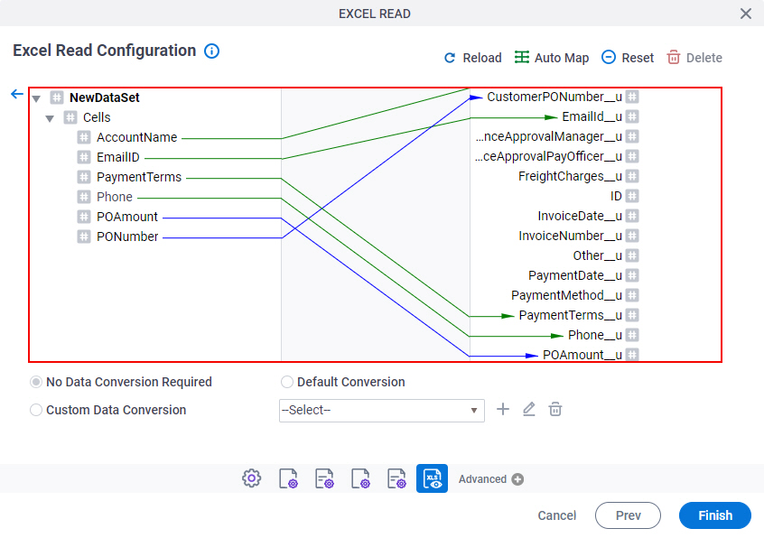 Schema Mapper Map Variable