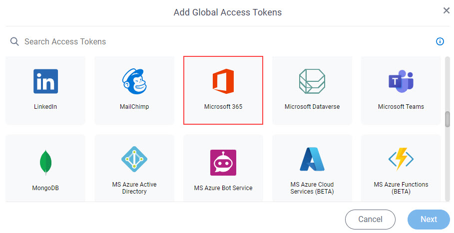 Click Microsoft 365