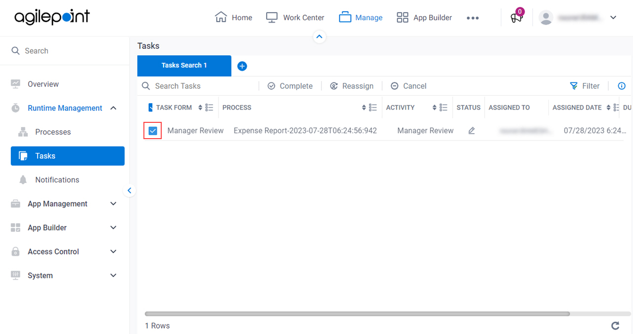 Select Activity