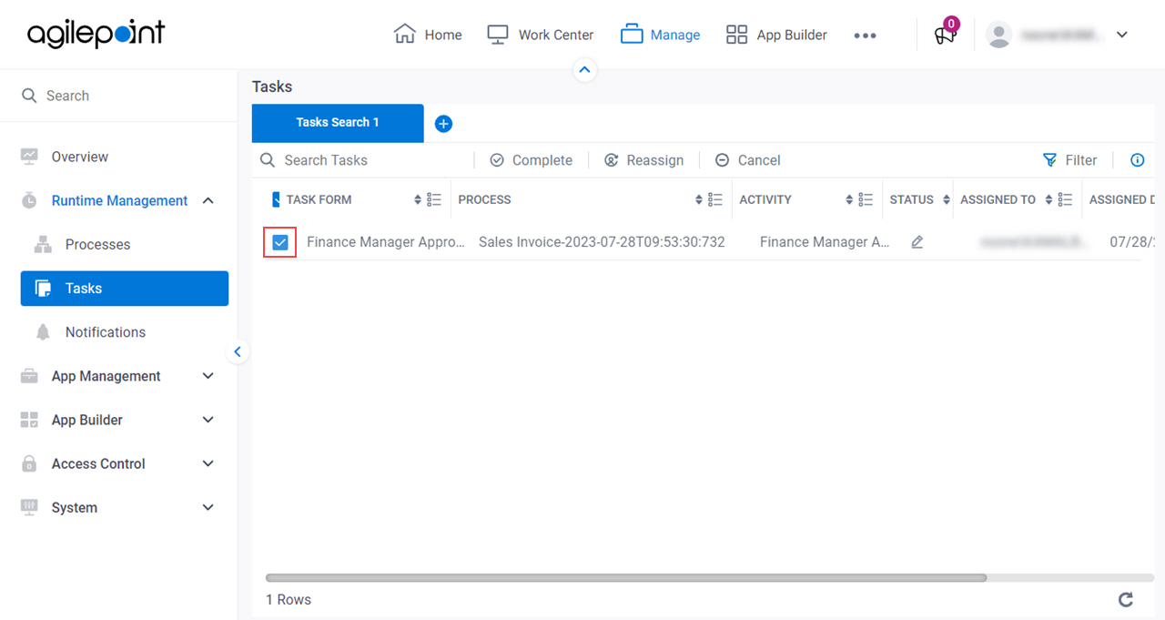 Select Activity