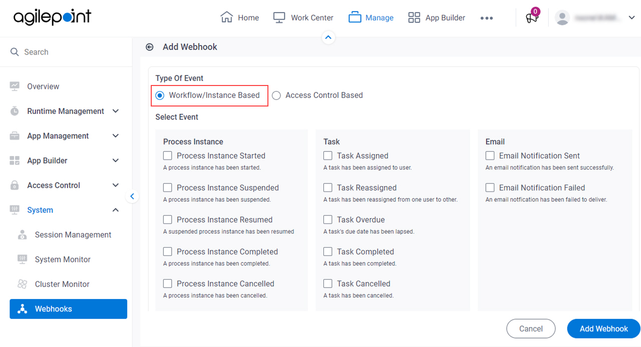 Workflow Instance Based
