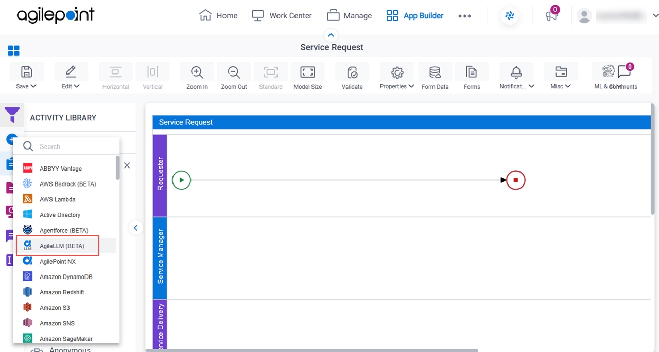 Open AgileLLM tab