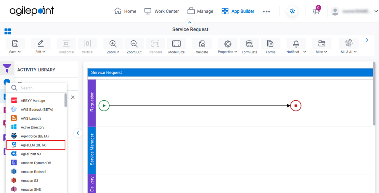 Open AgileLLM tab
