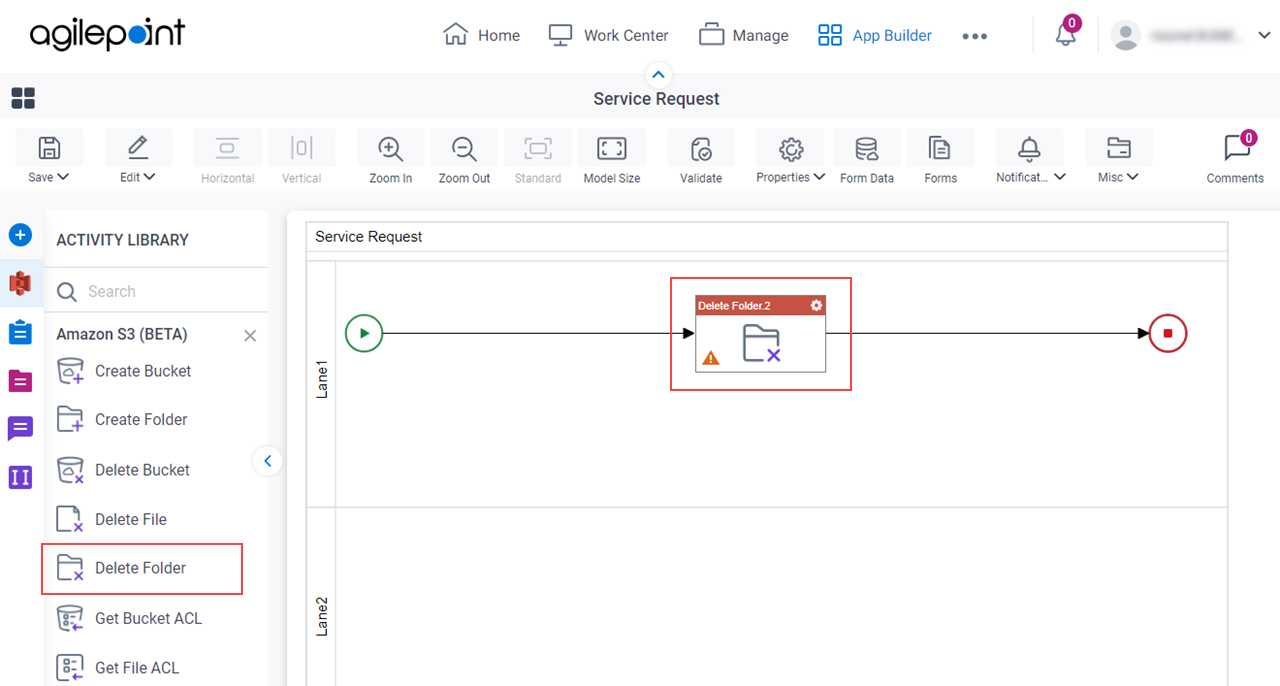 Drag Delete Folder activity