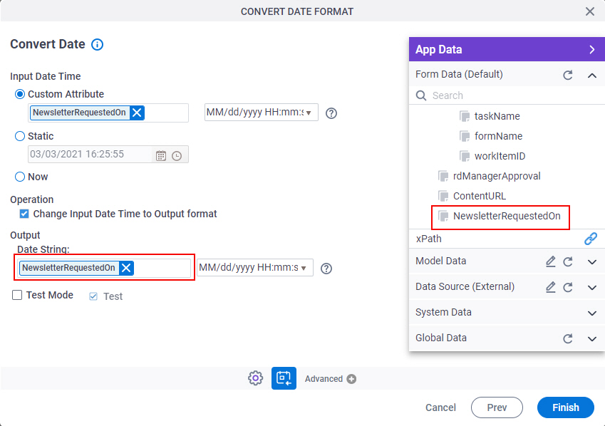 Output Custom Attributes