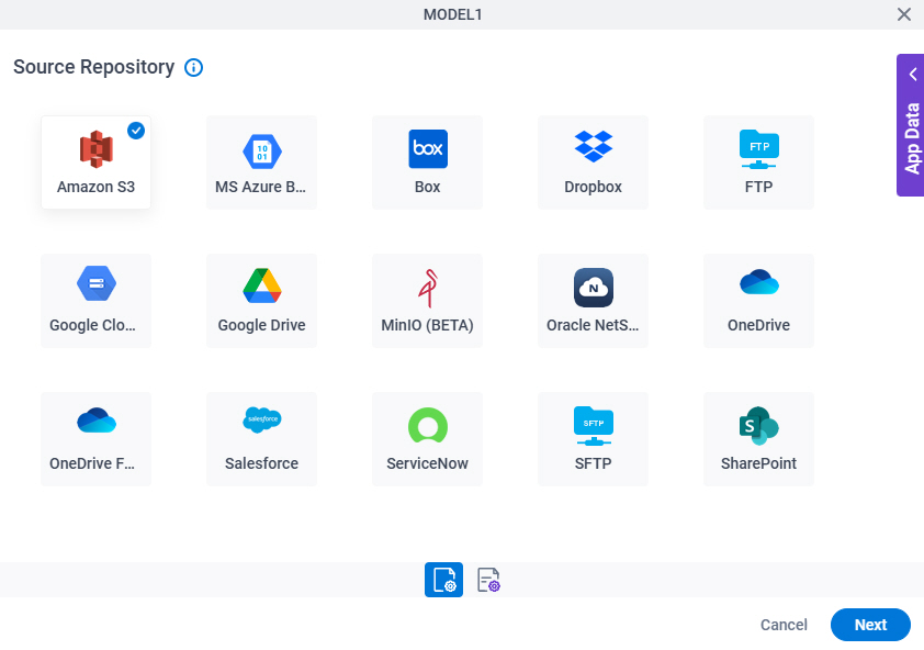 Analyze Image Adapt Flow Configuration Image Selection Source Repository screen