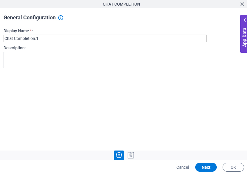 General Configuration screen