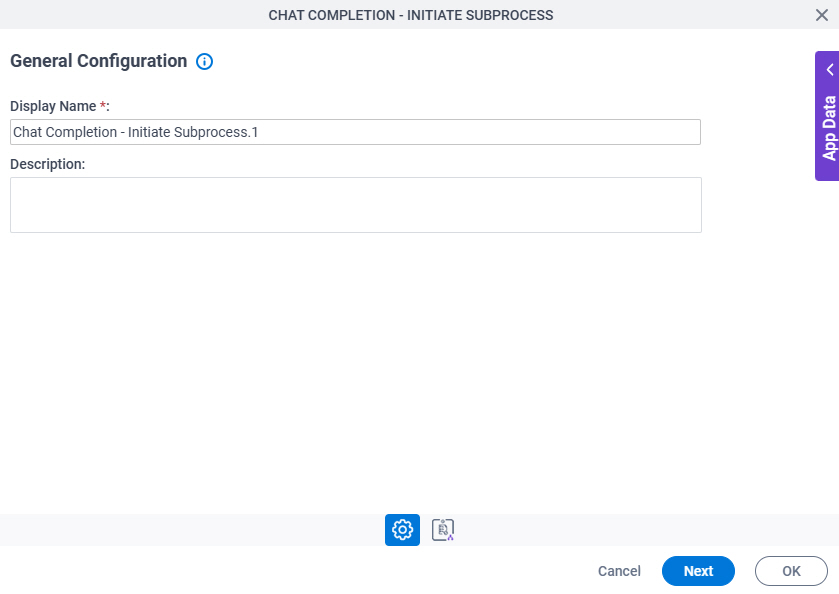 General Configuration screen