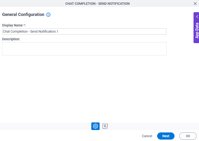 General Configuration screen