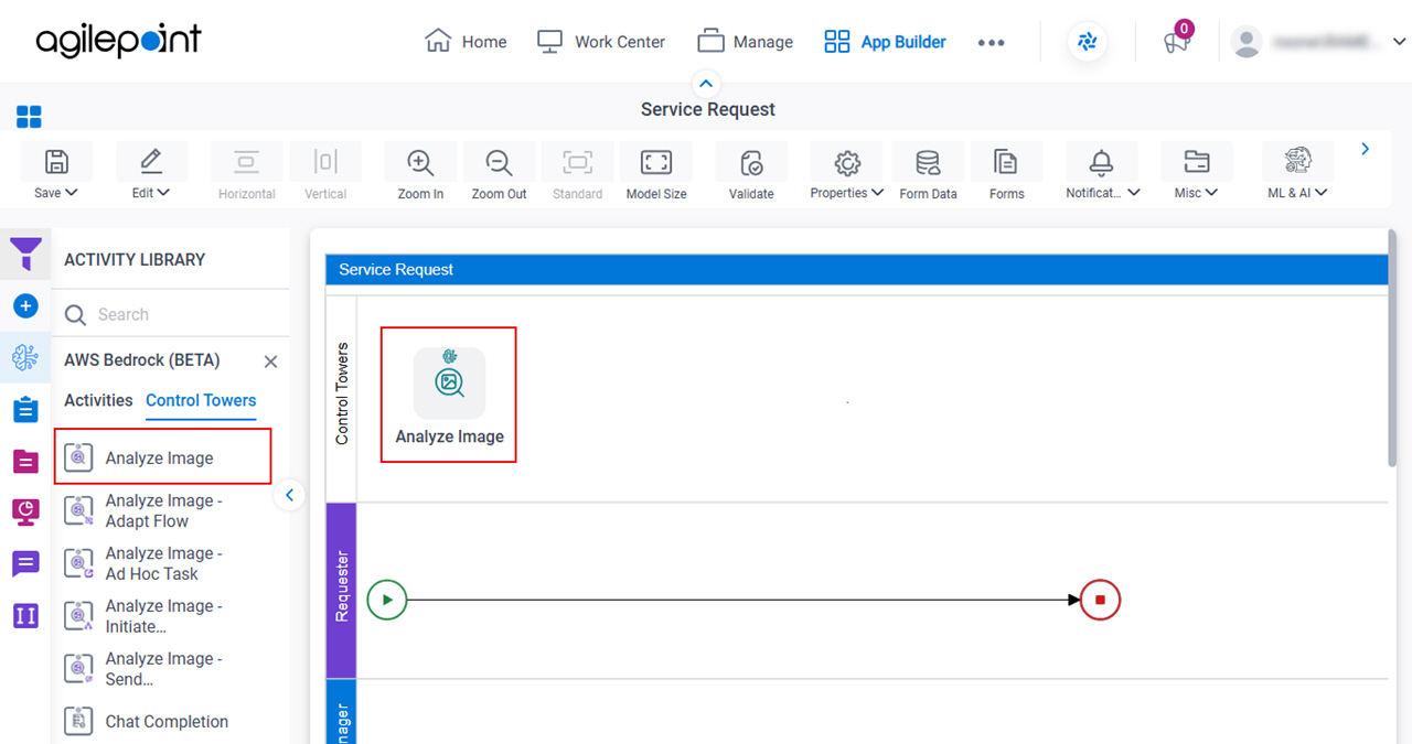 Drag Analyze Image activity