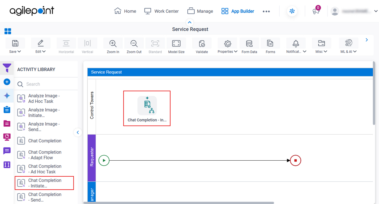 Drag Initiate Subprocess activity