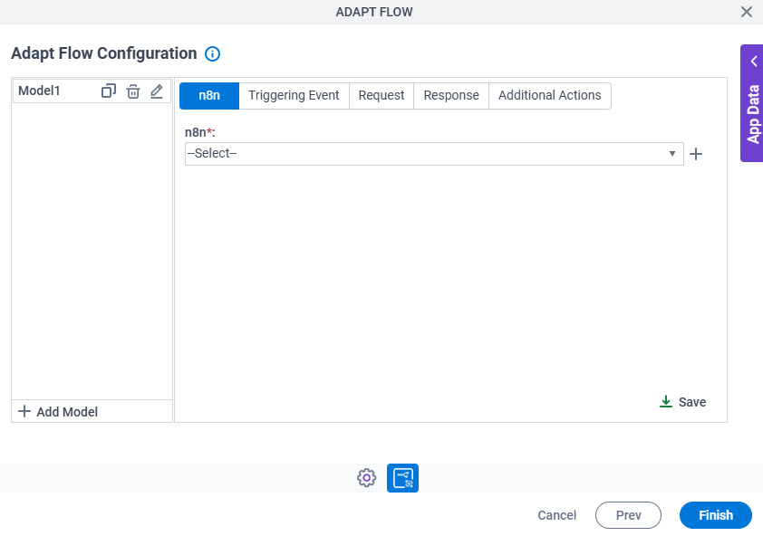 Adapt Flow Configuration n8n tab