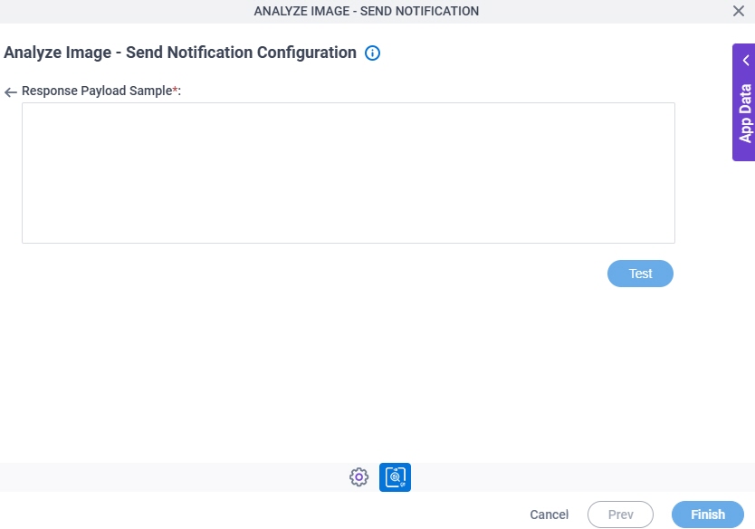 Analyze Image Send Notification Parsing Validate screen