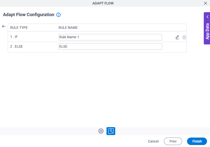 Adapt Flow Configuration Triggering Event tab Set Trigger Condition screen
