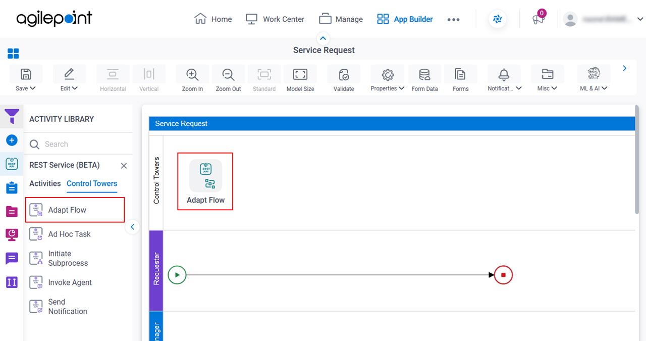Drag Adapt Flow activity