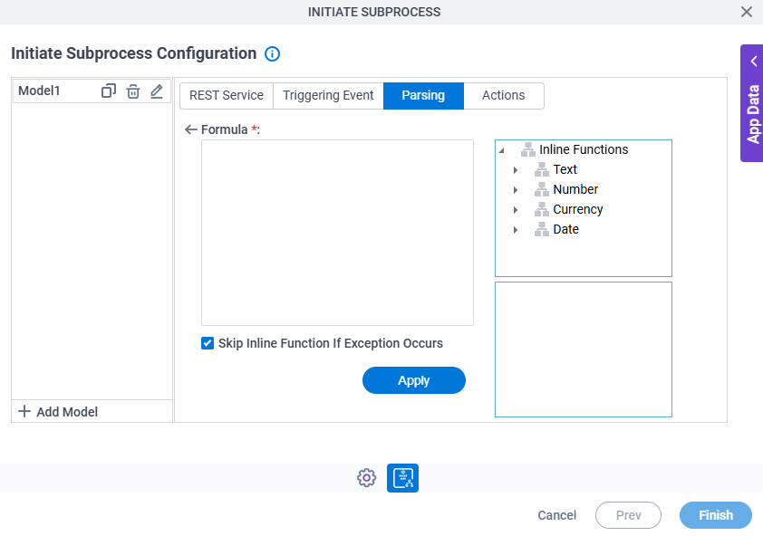 Chat Completion Initiate Subprocess Configuration Parsing Inline Functions screen