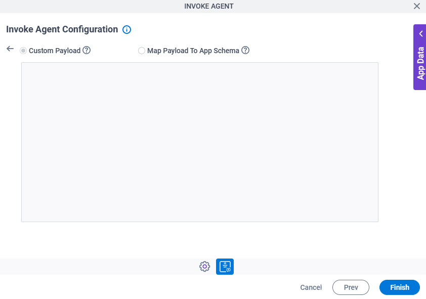 Invoke Agent Configuration REST Service Request Configuration screen