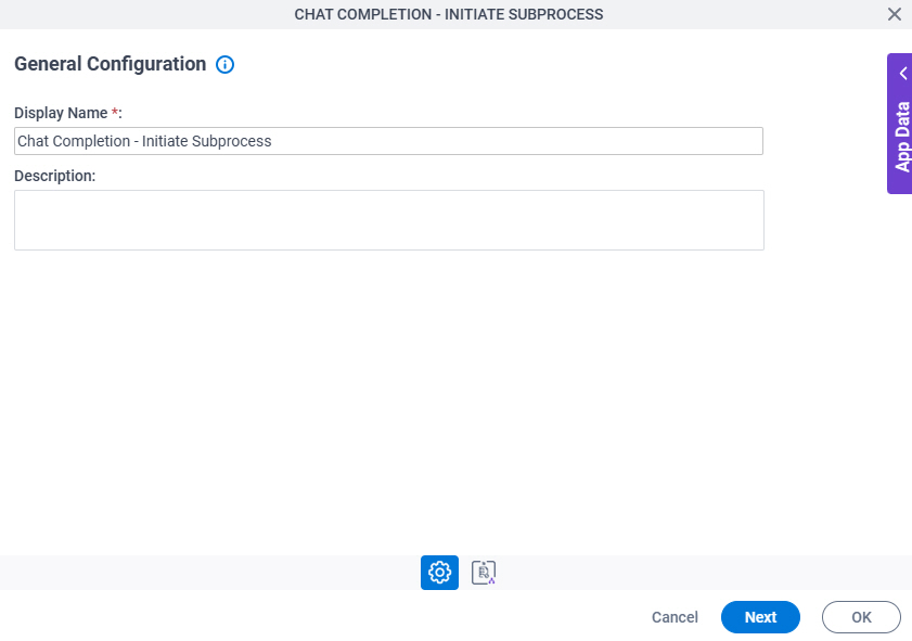General Configuration screen