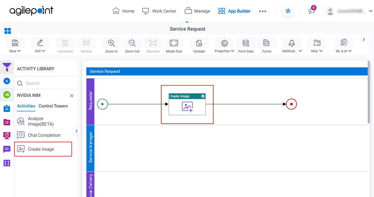 Drag Create Image activity