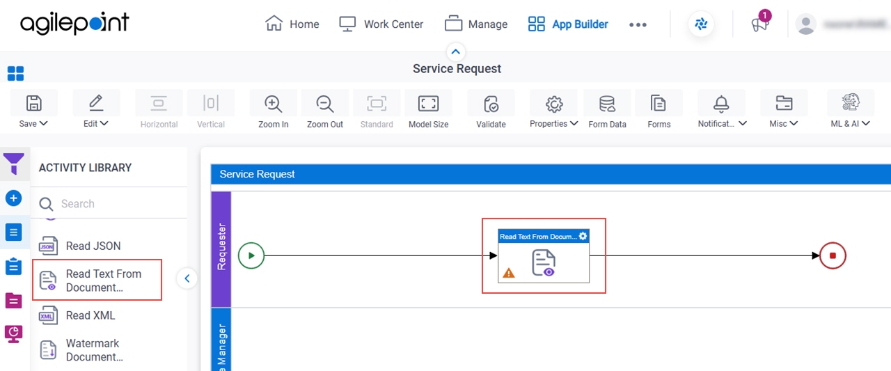 Read Text From Document activity
