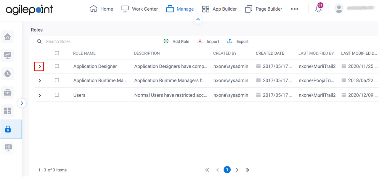 Expand Application Designer Role
