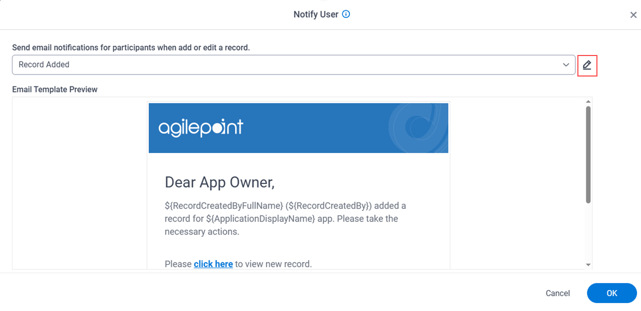 Click Add Email Templates