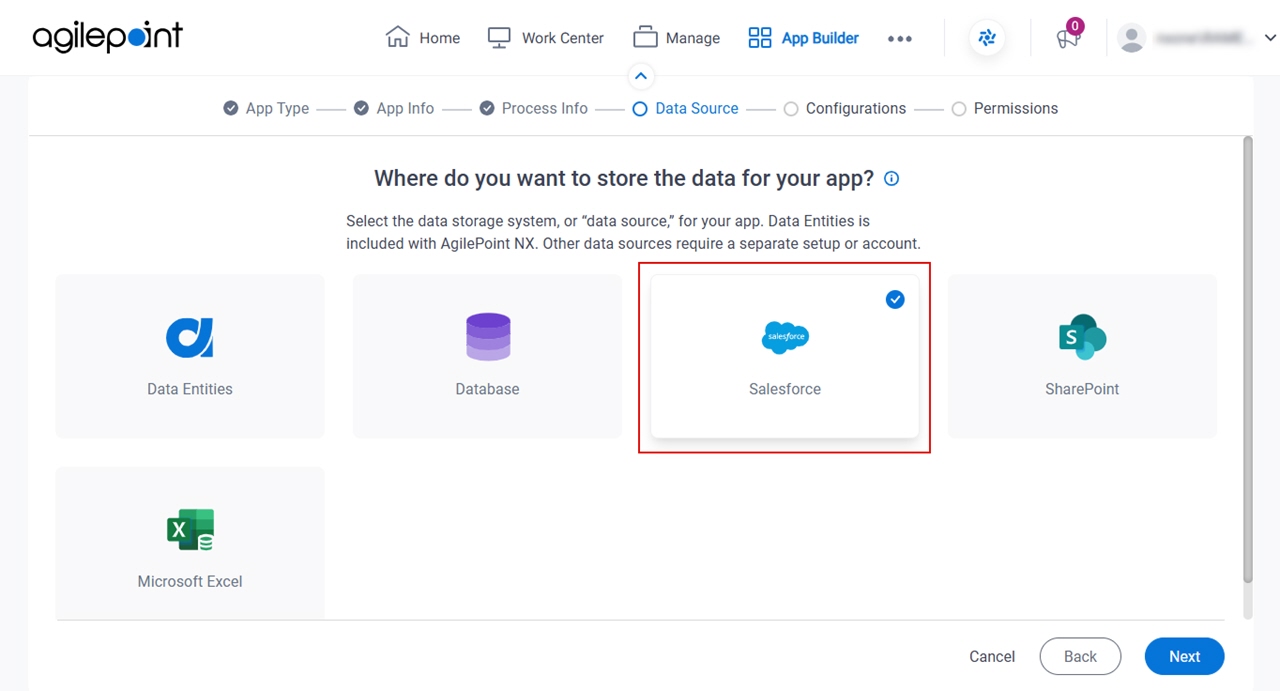 Click Salesforce