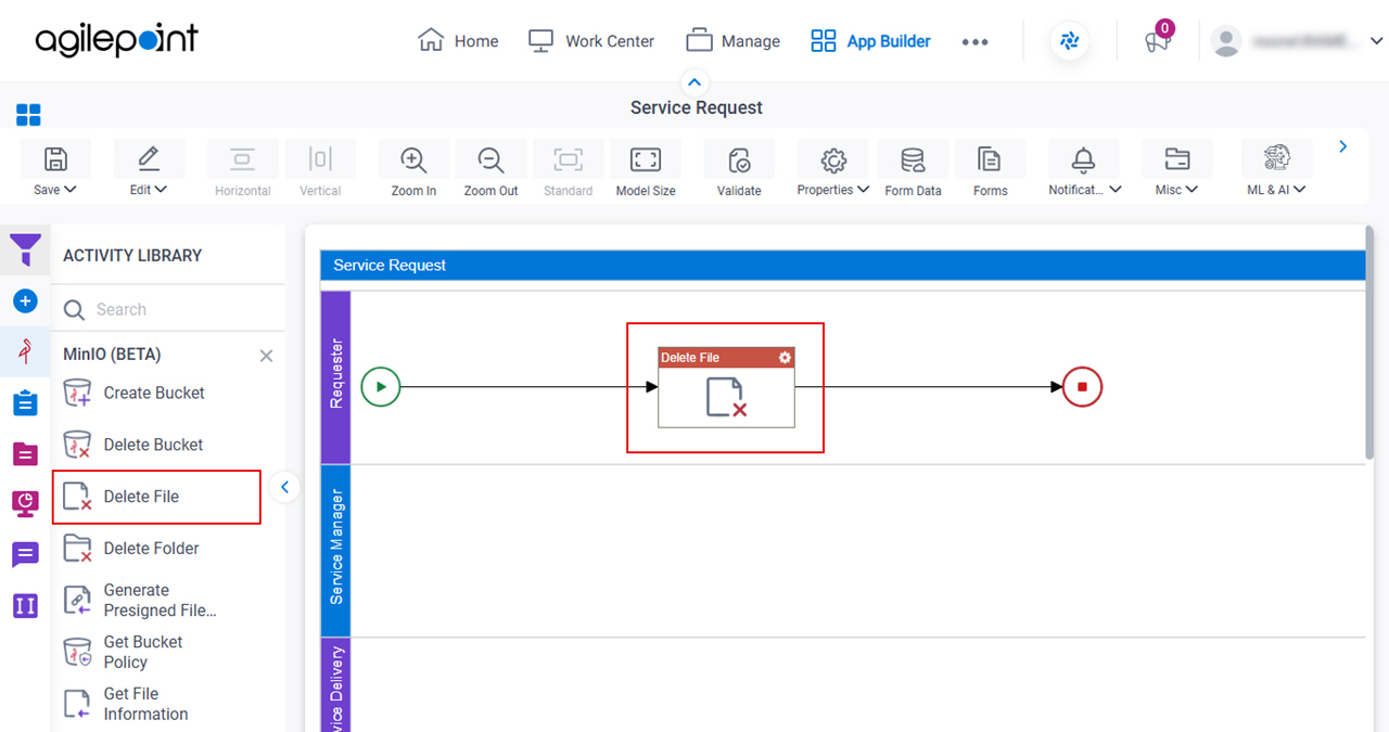 Drag Delete File activity
