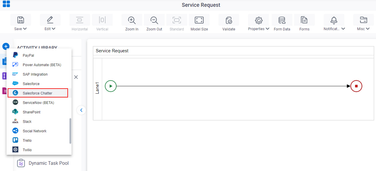 Open Salesforce Chatter