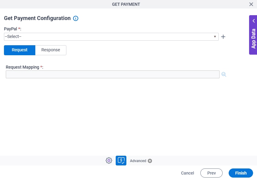 Get Payment Configuration Request tab