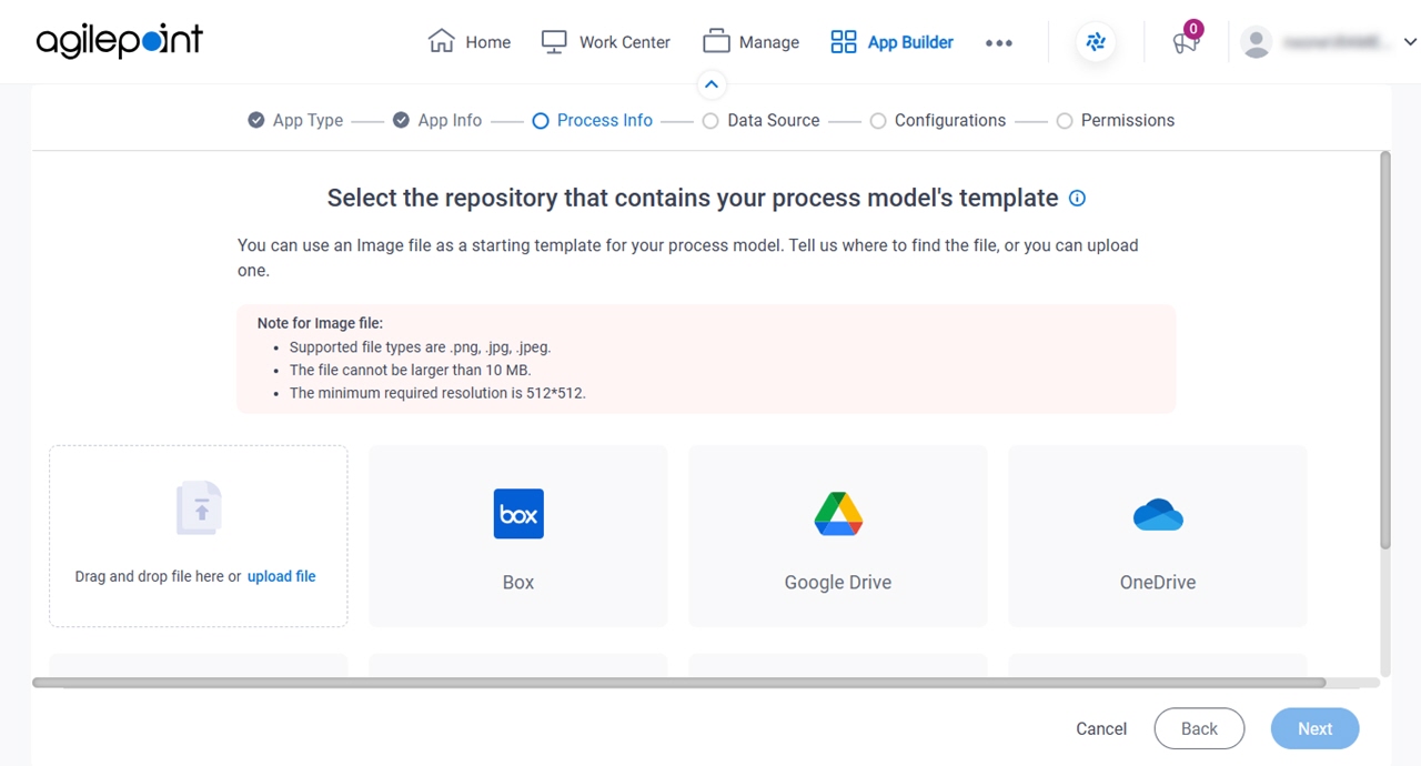 Select the repository that contains your form's template screen