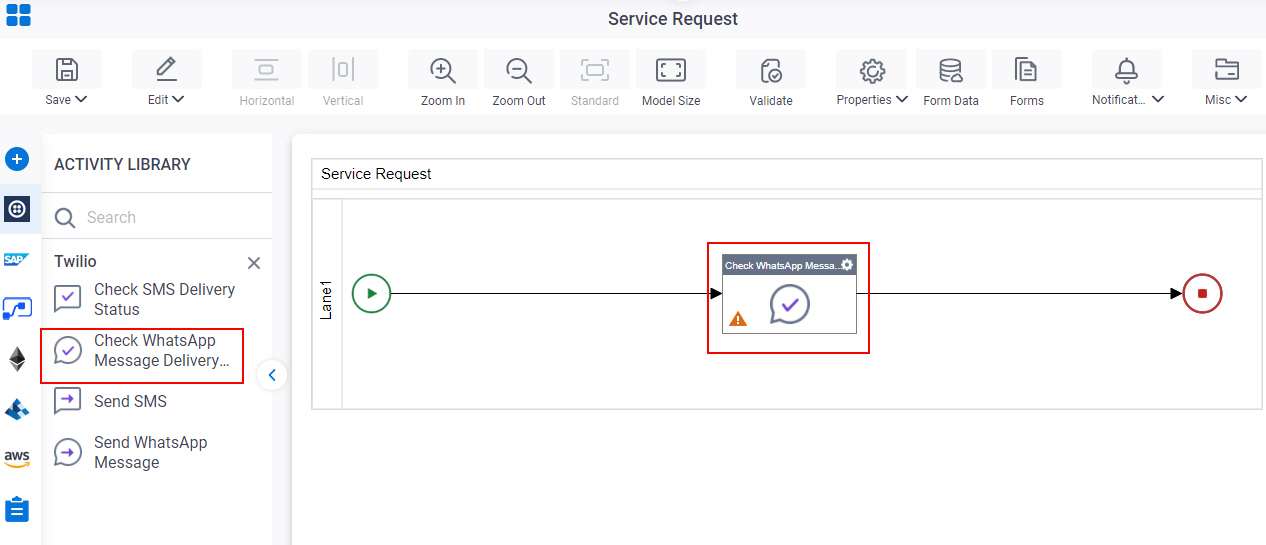 Drag Check WhatsApp Message Delivery Status activity