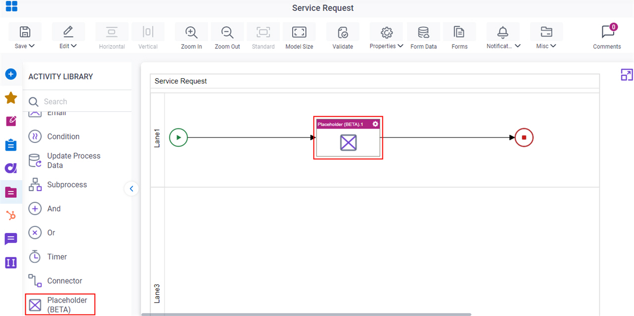 Drag Placeholder activity