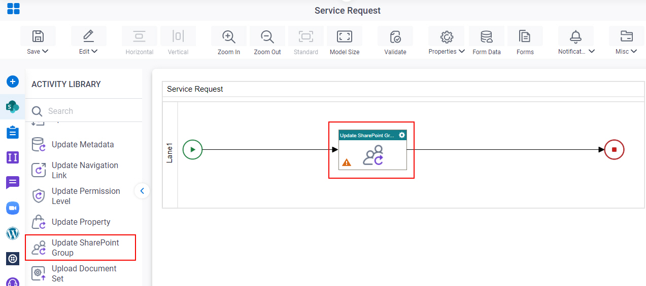 Drag Update SharePoint Group