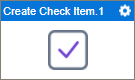 Create Check Item activity