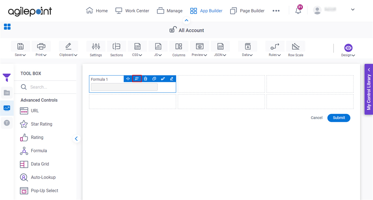 Click Formula icon