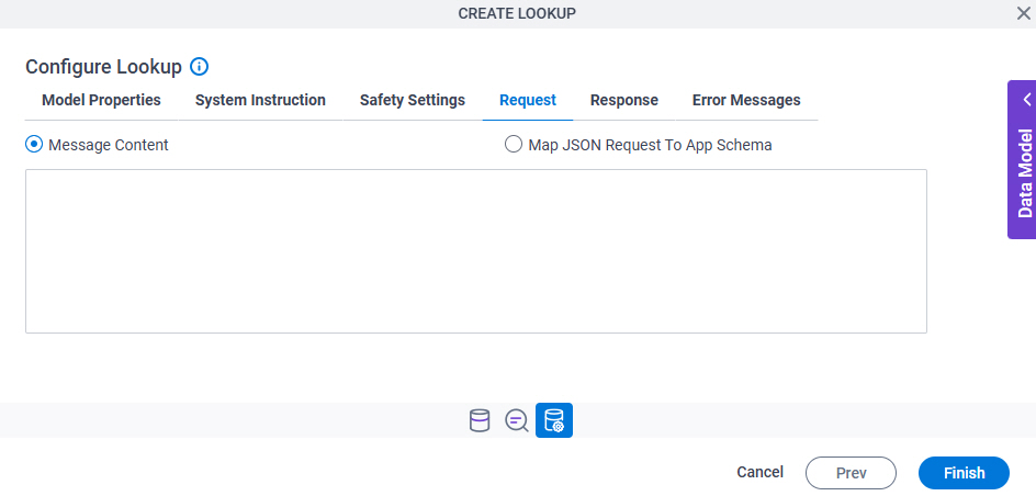 Request tab