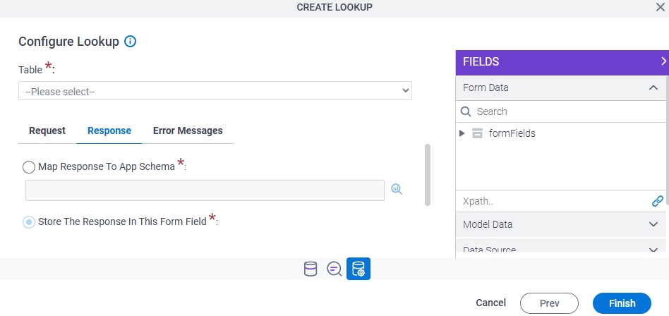 Response tab