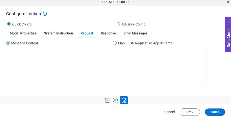 Request tab
