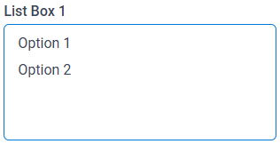List Box form control