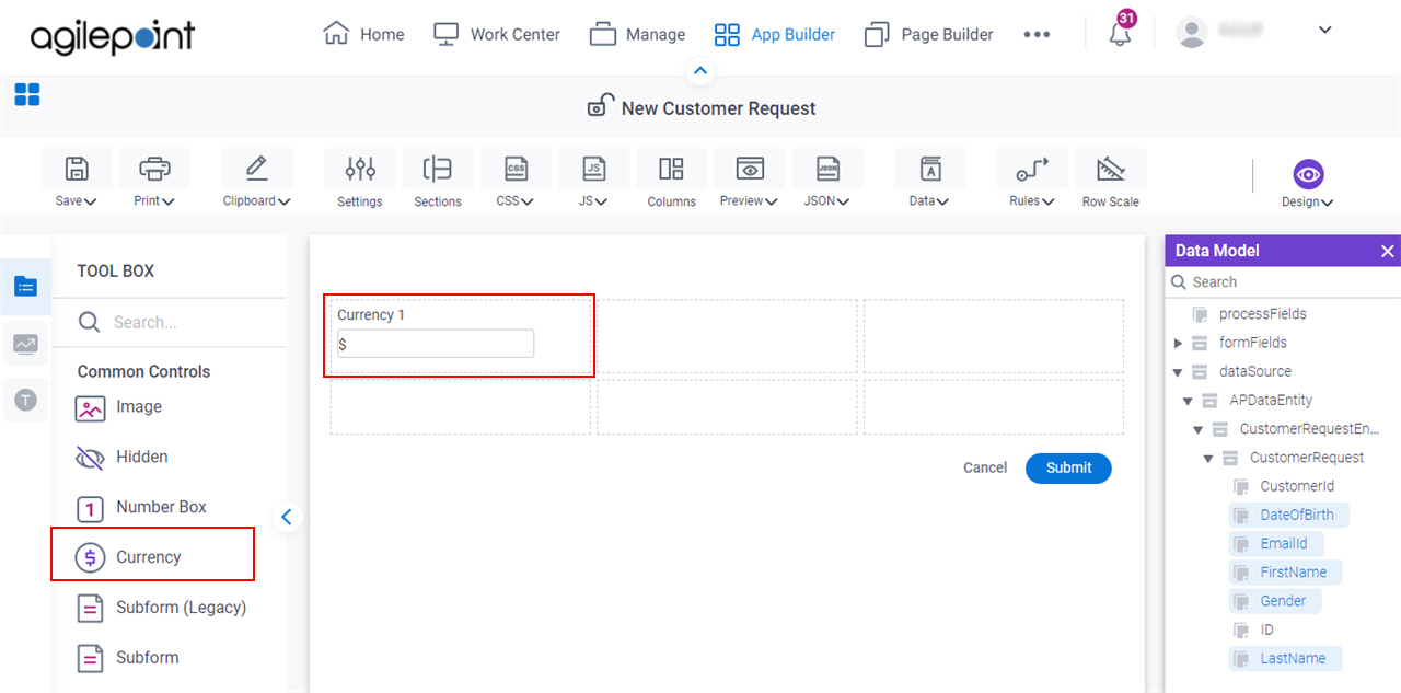 Currency Form Control