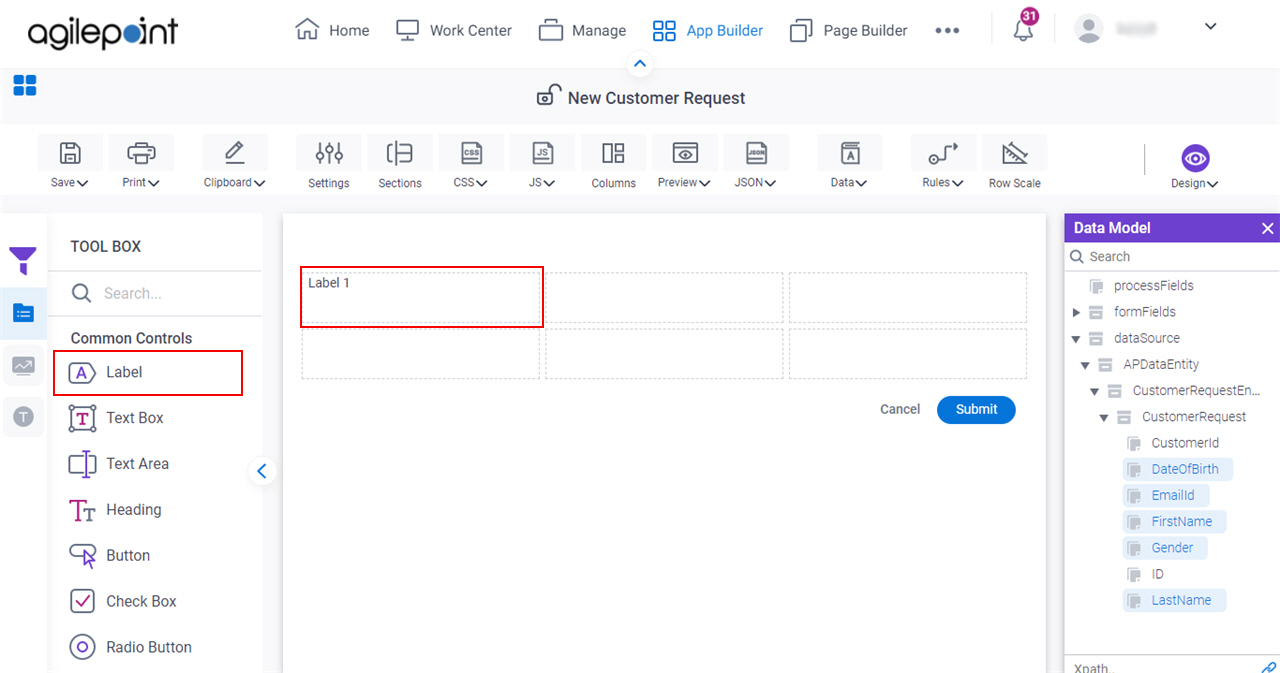 Label Form Control