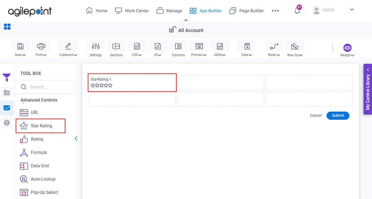 Star Rating Form Control