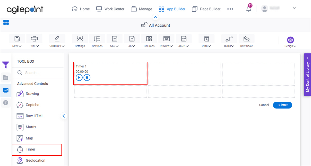 Timer Form Control