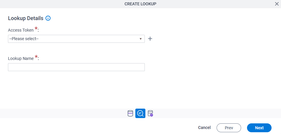 Lookup Details screen