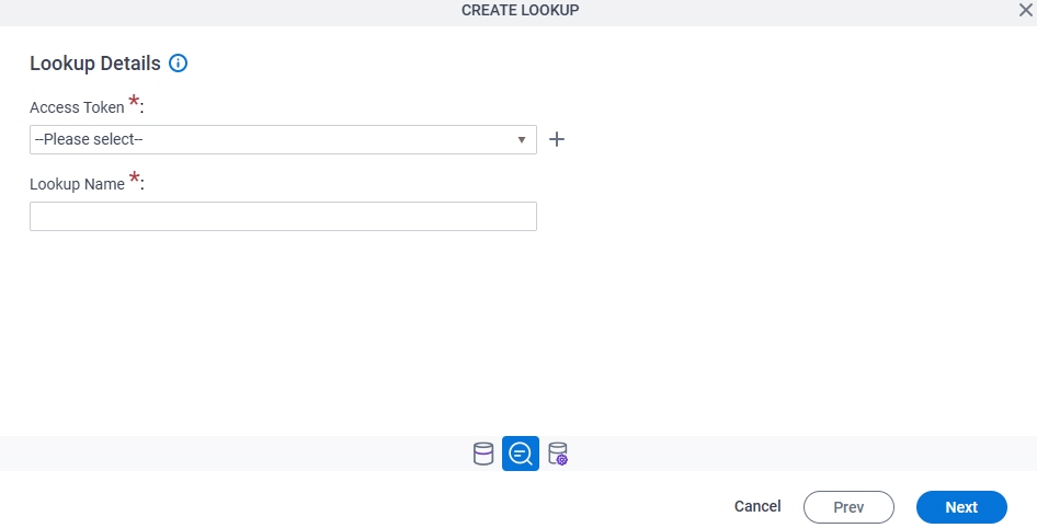 Lookup Details screen