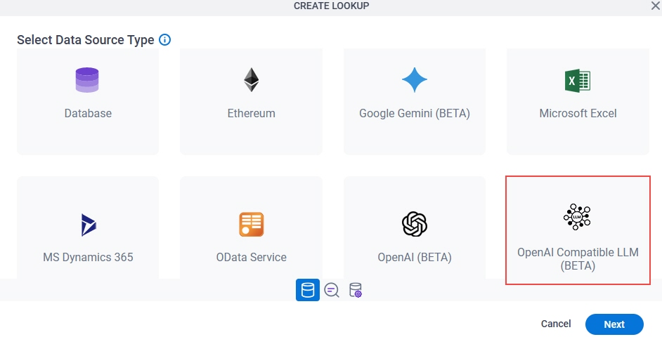 Select OpenAI Compatible LLM