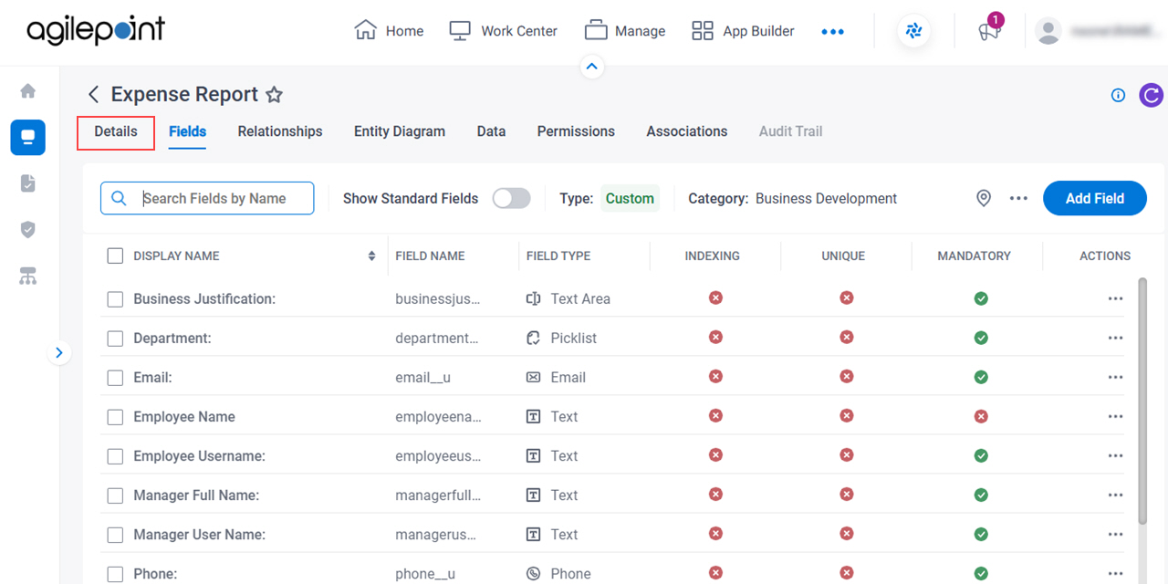 Click Details tab