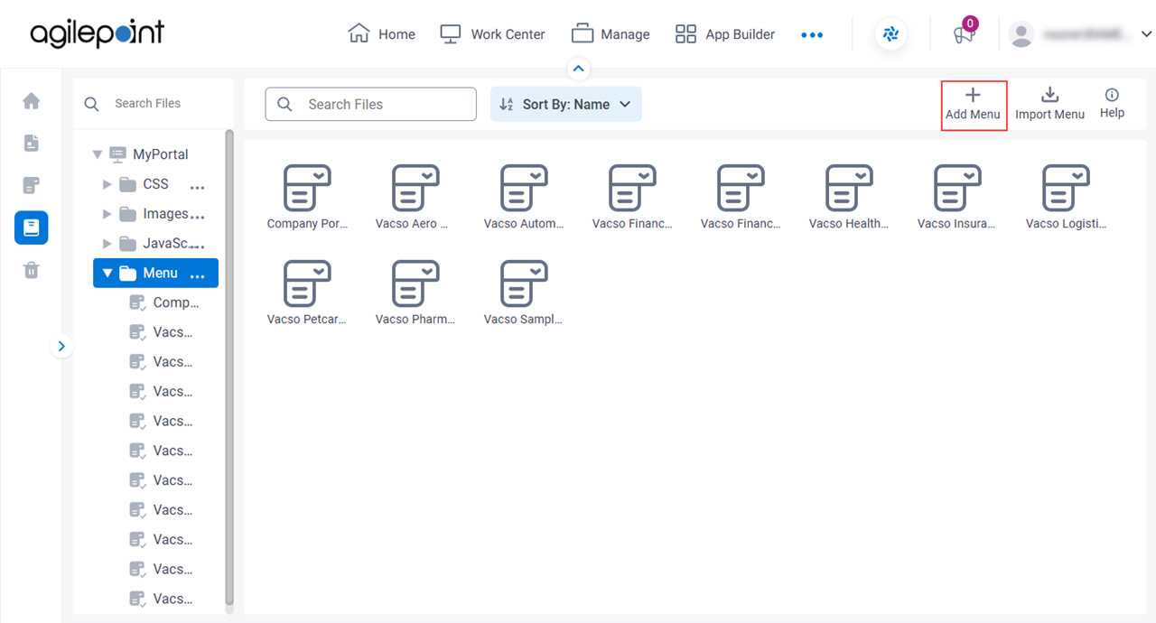 Add Menu